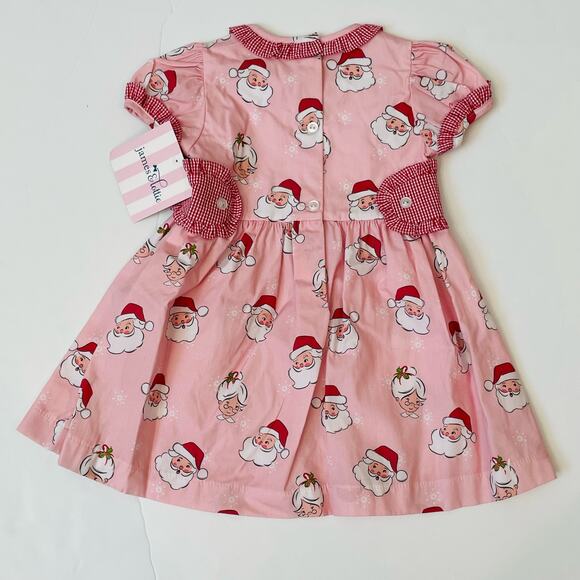 NWT James & Lottie 12M Santa Tabitha Tab Dress - Picture 3 of 5